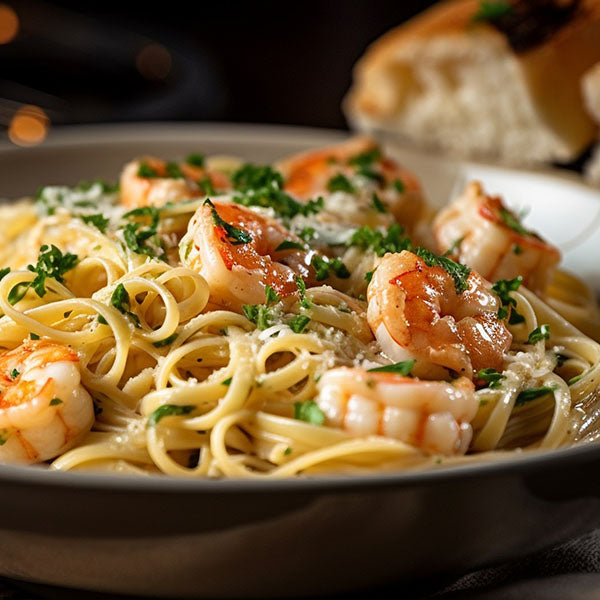 Pink Shrimp Scampi Pasta