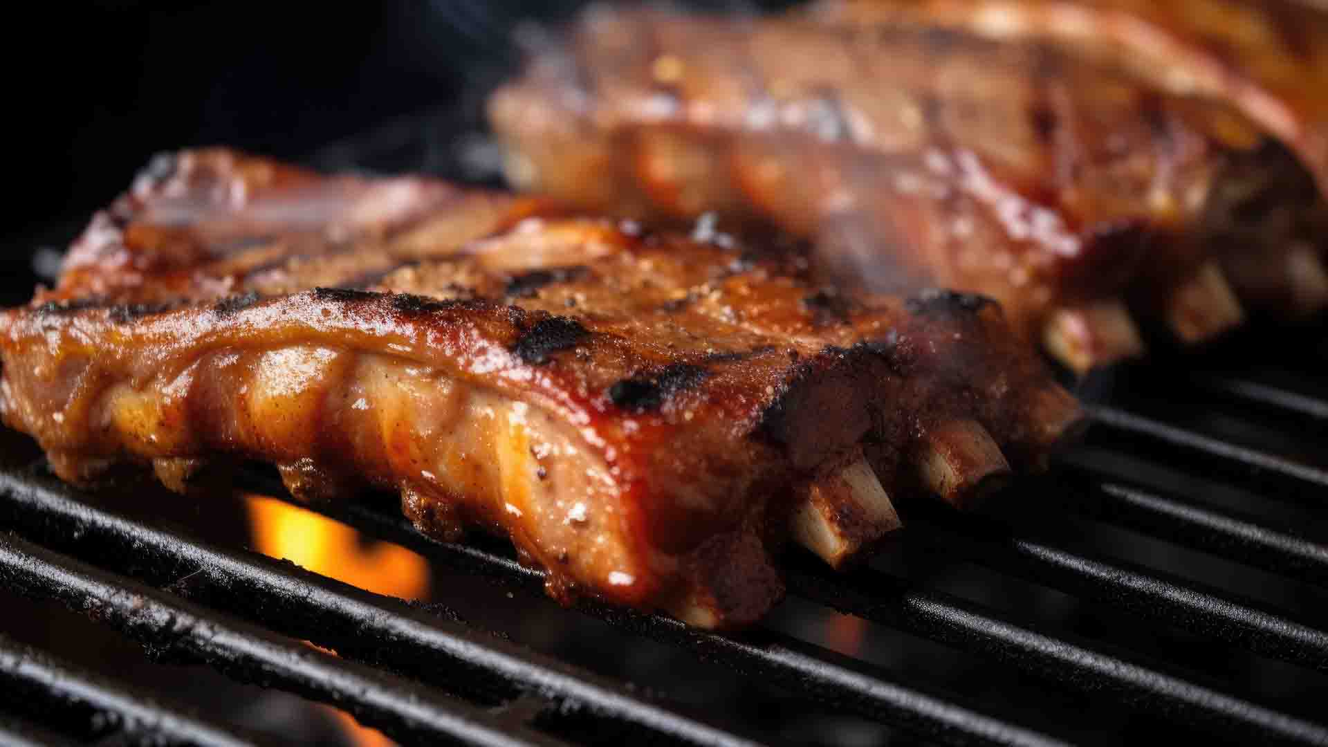 Ribs on Grill