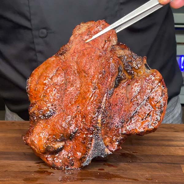 Aprende a Cocinar un Porterhouse / T-Bone Steak en Reverse Sear en BBQ de Carbón