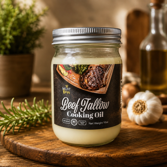 Grasa de res premium purificada y lista para cocinar. Ideal para sellar carnes, freír, rostizar y preparar recetas tradicionales con un sabor auténtico.