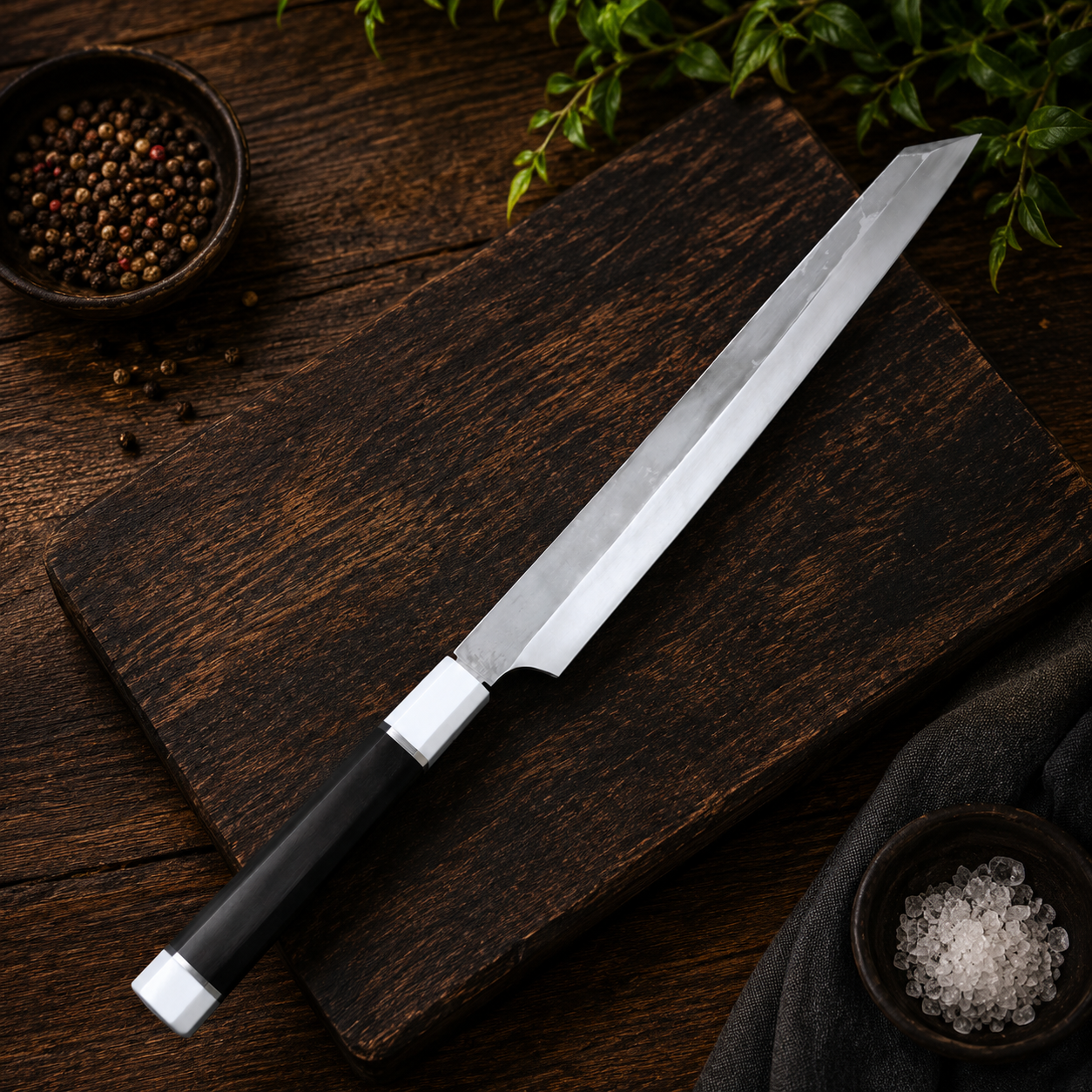 Sakai Takayuki Ginryu “Silver Dragon” Honyaki Sakimaru Takohiki 300mm
