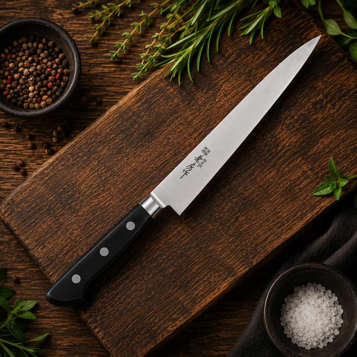 Fujiwara Kanefusa Sujihiki 240mm – Japanese Steel Chef’s Slicer