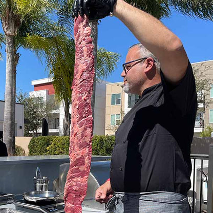 Cómo Cocinar un Outside Skirt en BBQ de Gas con Cocción Directa